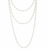 Bella Necklace with Pearls in Silver
