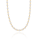 Bella Necklace with Pearls in Gold
