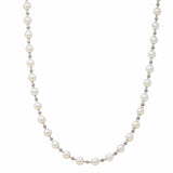 Bella Necklace with Pearls in Silver