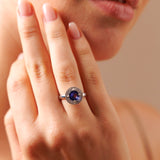Wish Ring in 18K White Gold with Tanzanite and Diamonds