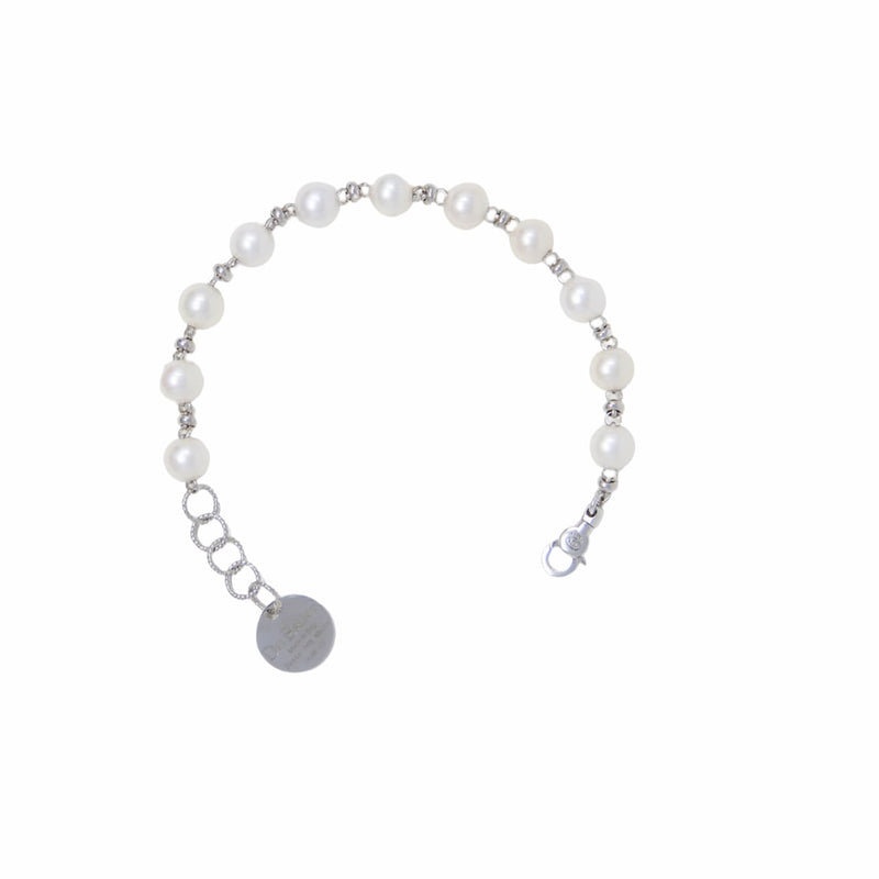 Bella Bracelet with Pearls in Silver