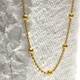Bubbles Necklace in Gold