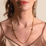 Bubbles Color Necklace in Gold