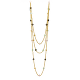 Bubbles Color Necklace in Gold