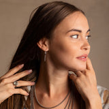 Ciambelle 3mm Earrings in Silver, Long