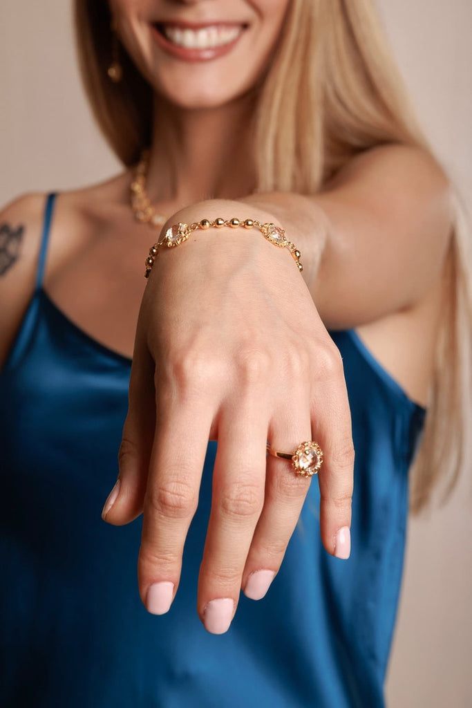 Vivaldi Summer Ring in Gold