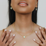 Gemma Necklace in Gold with Turquoise