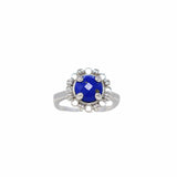 Gemma Ring in Silver with Lapis