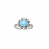 Gemma Ring in Silver with Turquoise