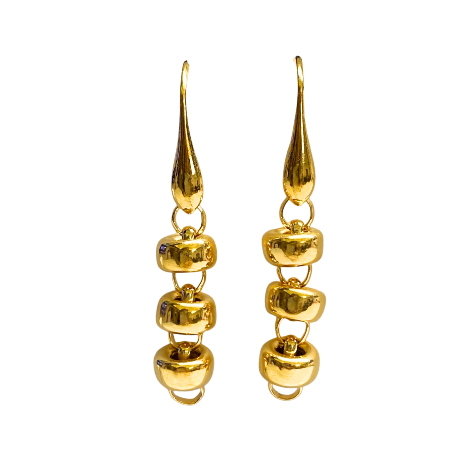 Ciambelle 10mm Earrings in Gold, Short