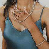 Collana Links Caviale in Rodio