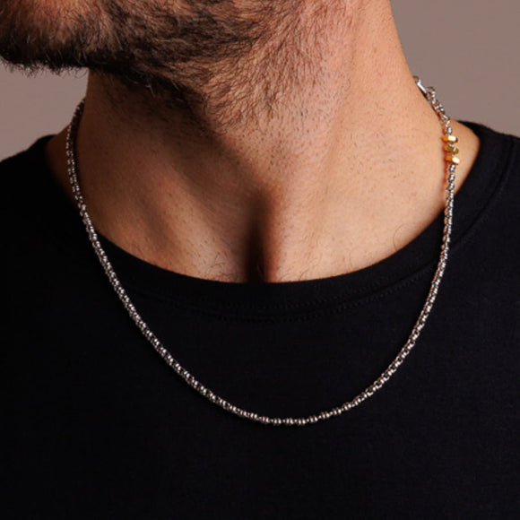 Links 3mm Maximo Necklace in Silver