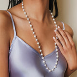Bella Necklace with Pearls in Silver