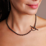 Links 5mm Toggle Necklace in Black