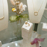 Knot Ring in 18k Yellow Gold with Diamonds