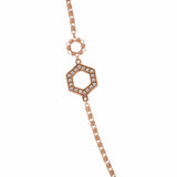 Super Deco Necklace in Rose Gold with Pavé