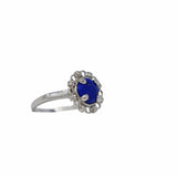Gemma Ring in Silver with Lapis