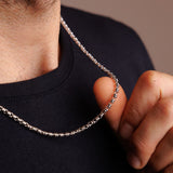 Links 3mm Maximo Necklace in Silver