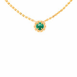 Gemma Necklace in Gold with Malachite