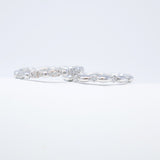 Whisper Ring in 14k White Gold with Diamond Clusters