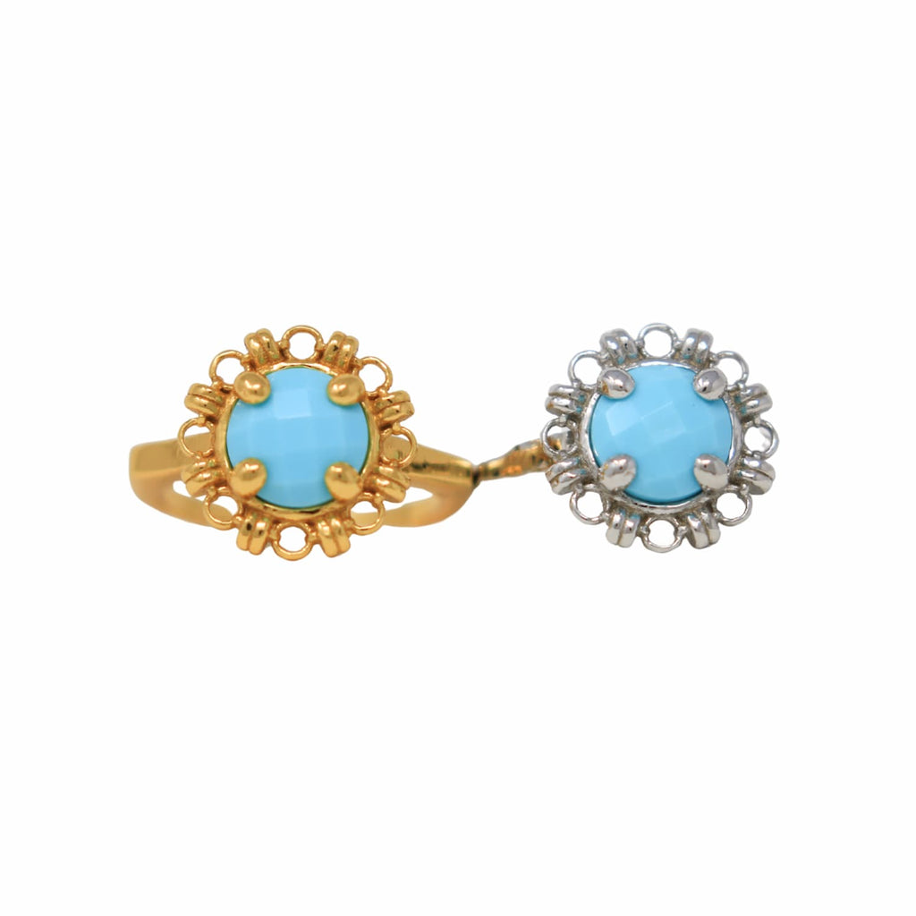 Gemma Ring in Gold with Turquoise