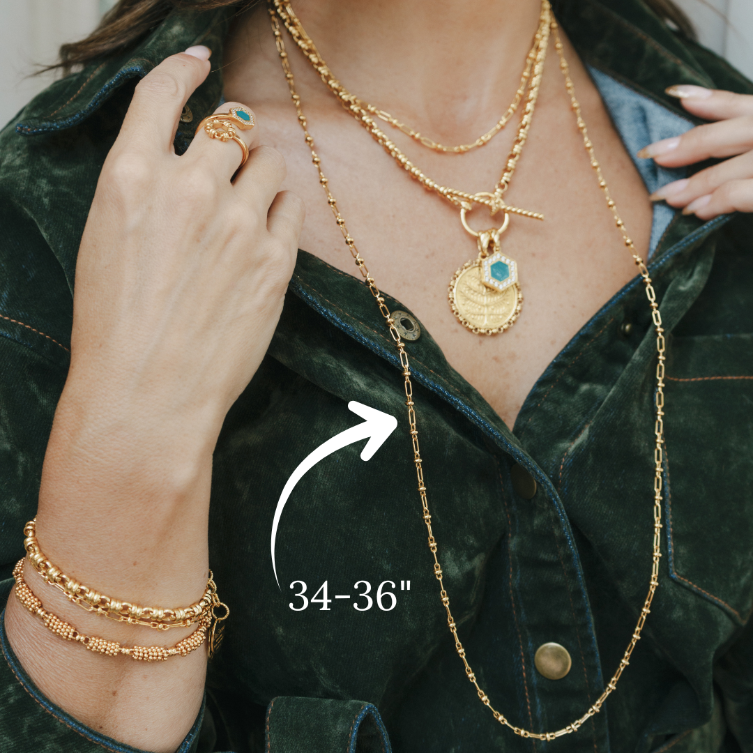 Bella Necklace in Gold