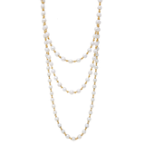 Bella Necklace with Pearls in Gold