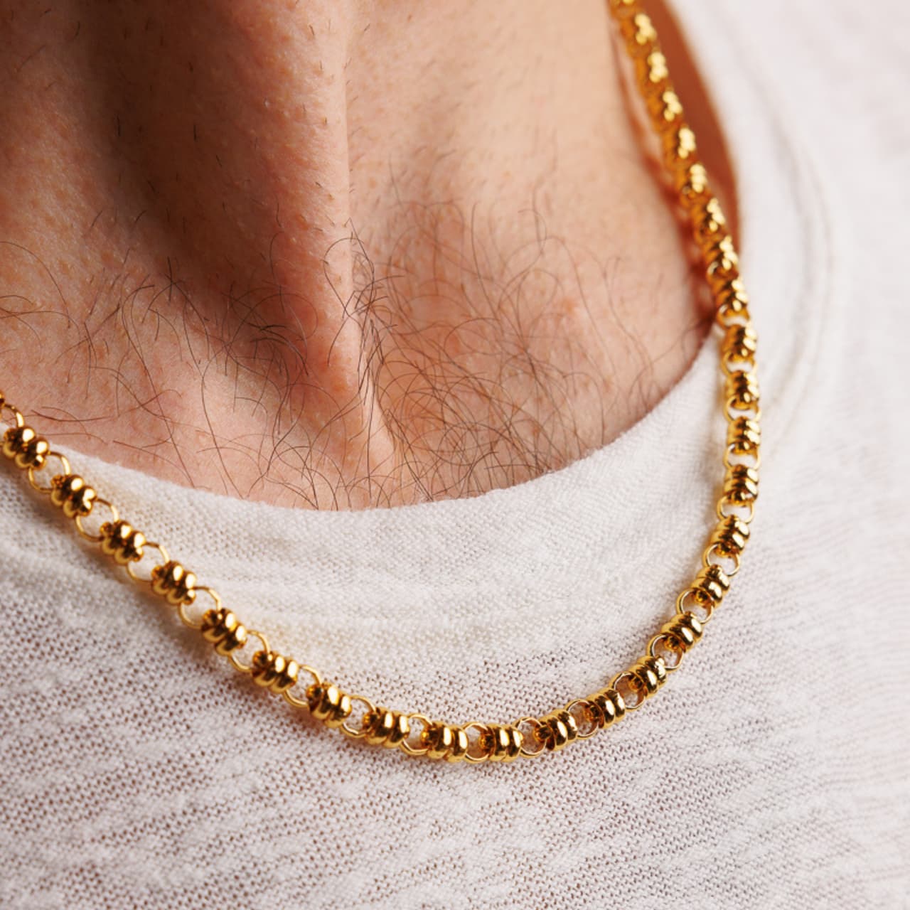 Links 5mm Maximo Necklace in Gold