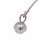 Magnolia Pendant in Silver with Crakle White Agate