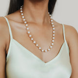 Bella Necklace with Pearls in Gold