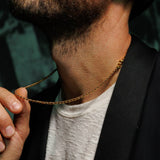 Links 3mm Maximo Necklace in Gold