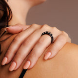 Links "Scalare" Ring in Black