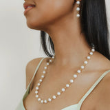 Bella Earrings with Pearls in Gold