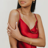 Super Deco Bracelet in Gold with Pavé