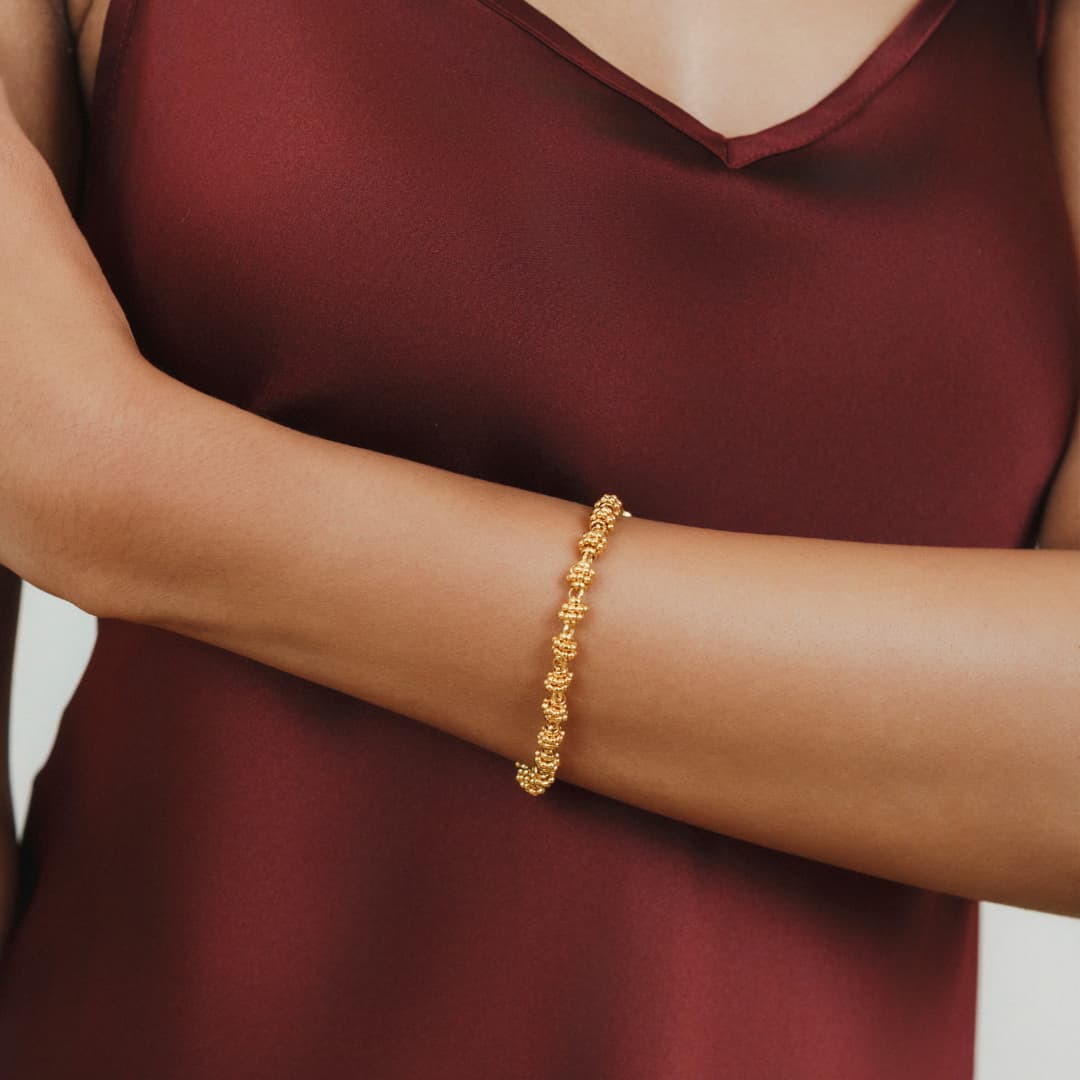 Bracciale Links Caviale in Oro