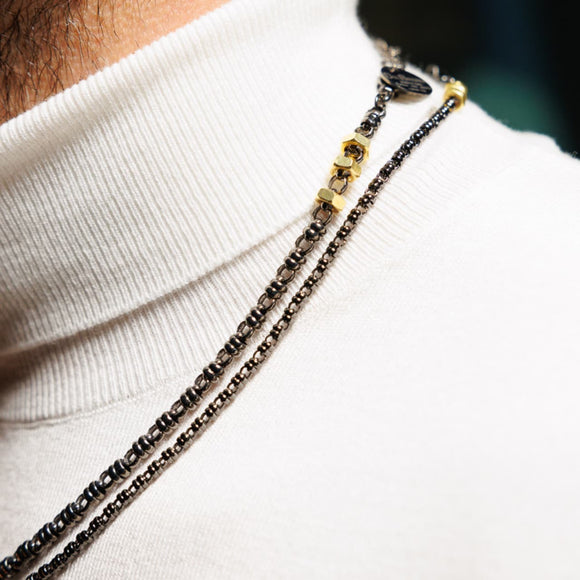 Links 5mm Maximo Necklace in Black