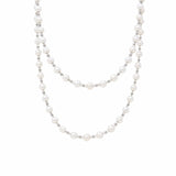 Bella Necklace with Pearls in Silver