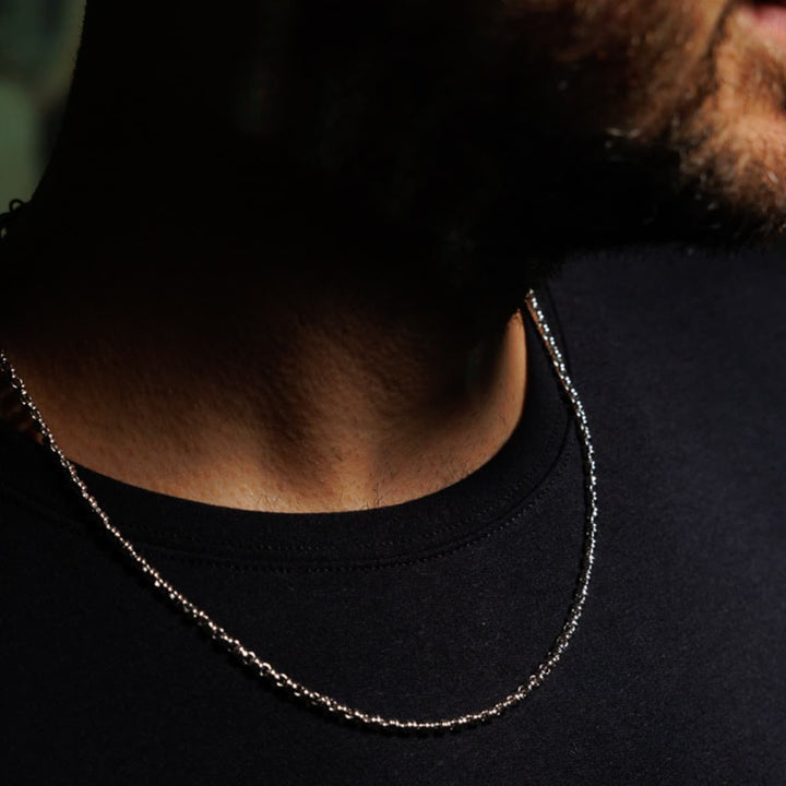 Links 3mm Maximo Necklace in Silver