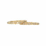Whisper Ring in 14k Yellow Gold with Diamond Clusters