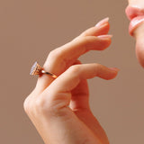 Wish Ring in 18K Rose Gold & White Gold with Diamonds