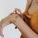 Gemma Bracelet in Gold with Lapis