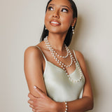 Bella Necklace with Pearls in Gold