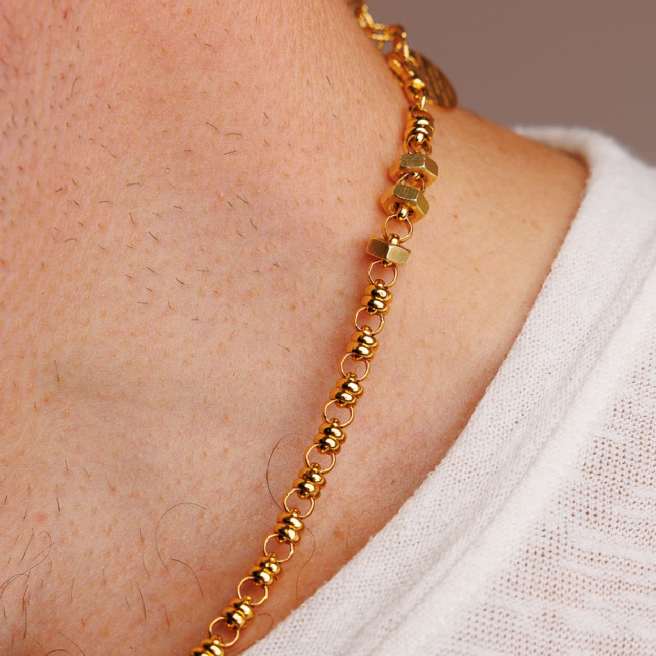 Links 5mm Maximo Necklace in Gold