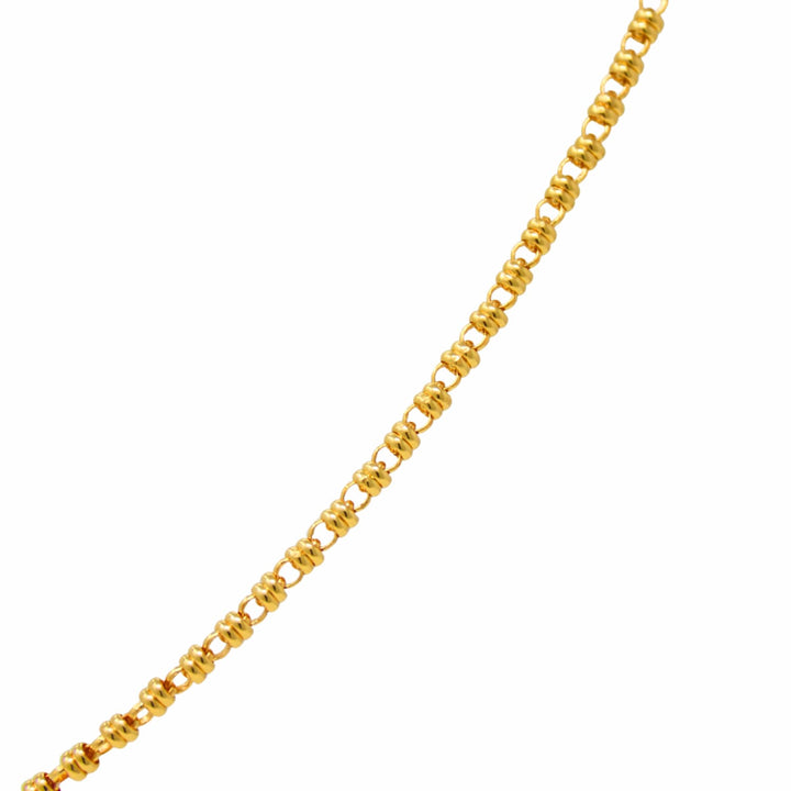 Gemma Necklace in Gold with Malachite