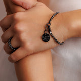 Links 3mm Bracelet in Black