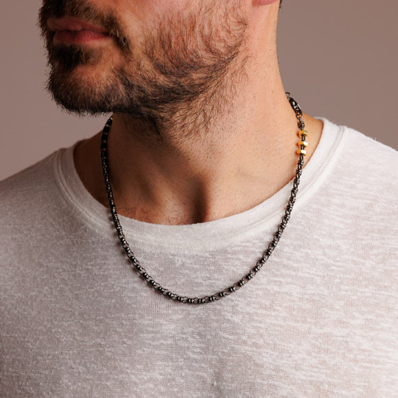 Links 5mm Maximo Necklace in Black