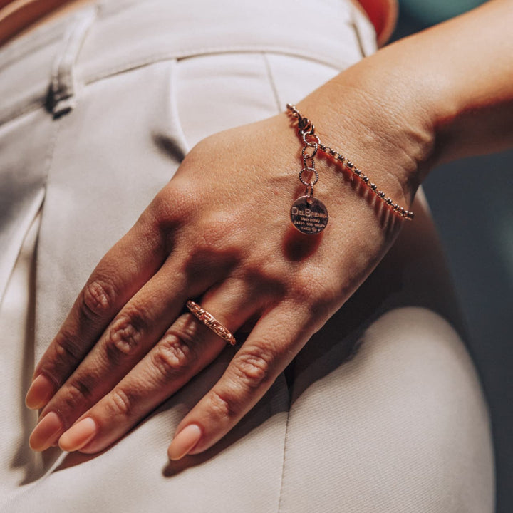 Links 2mm Bracelet in Rose Gold