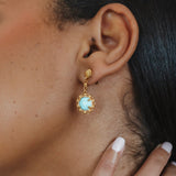 Gemma Earrings in Gold with Turquoise