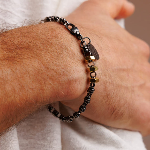 Links 5mm Maximo Bracelet in Black