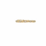 Whisper Ring in 14k Yellow Gold with Diamond Clusters